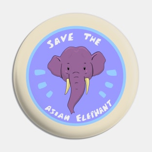 Save the Elephant Pin