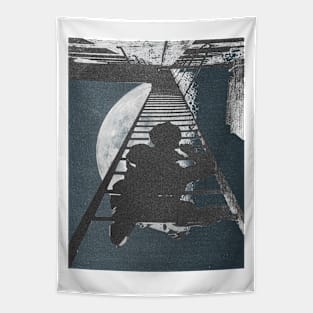 Climbing To The Moon Tapestry