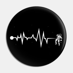 Astronaut Heartbeat Pin