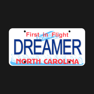 Dreamer North Carolina License Plate T-Shirt