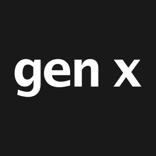 Gen X Minimal Typography T-Shirt