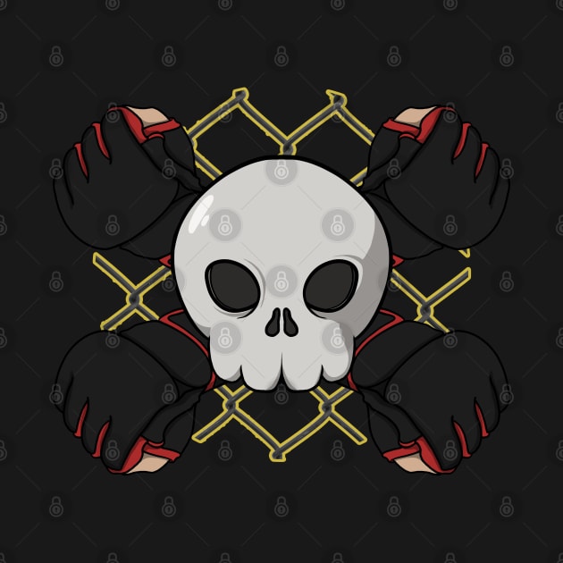 MMA crew Jolly Roger pirate flag (no caption) by RampArt