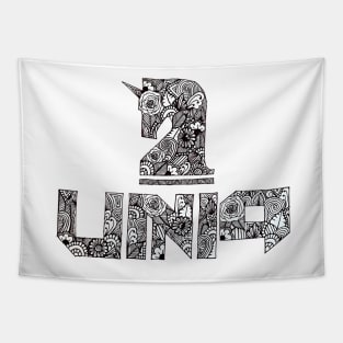 Zentangle UNIQ logo Tapestry