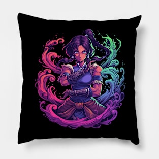 avatar korra waterbending Pillow