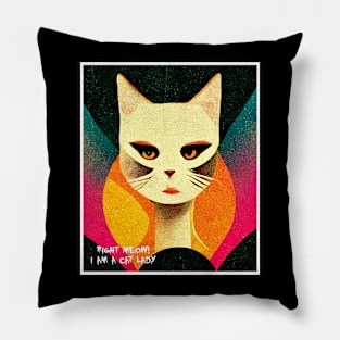 cat lady Pillow