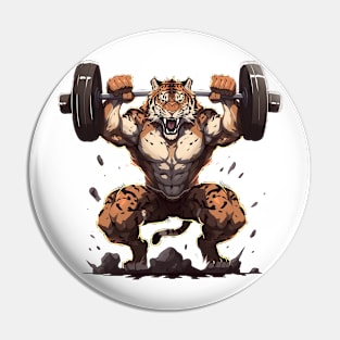 tiger at gym Pin