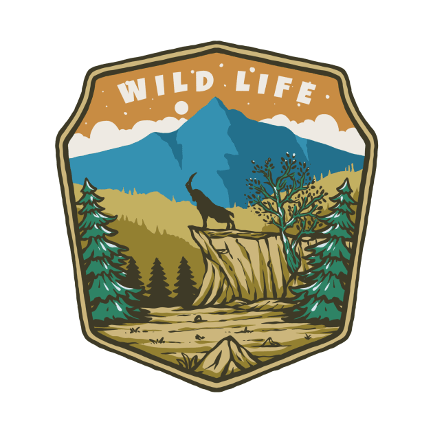 Wild Life Badges Illustration by 78soeef