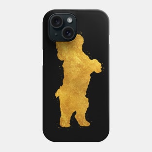 Bichon frise breed golden art Phone Case