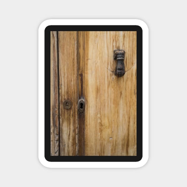 Grainy wooden door. Magnet by sma1050