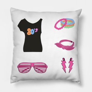 Womens 80´s Outfit Pillow