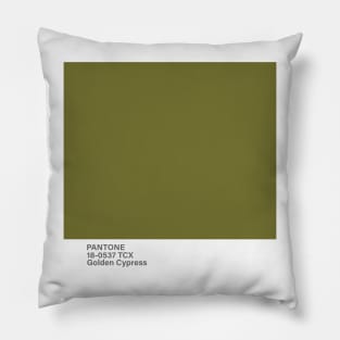 pantone 18-0537 TCX Golden Cypress Pillow