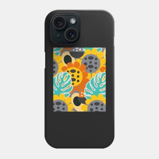 Sunflowers and leaves Phone Case