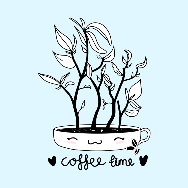 Coffee Time Plant by moonlitdoodl