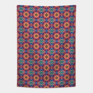 Kaleidoscope Textile Pattern Tapestry