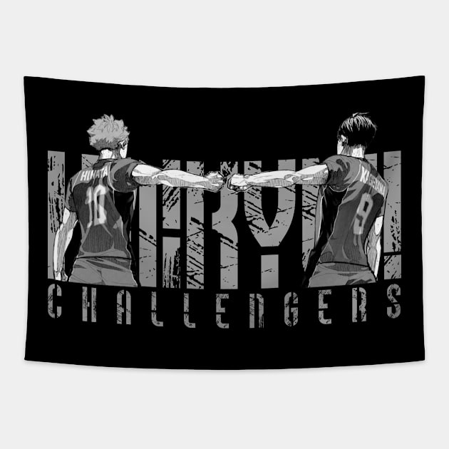 Challengers - Haikyu!! Tapestry by Blackpumpkins