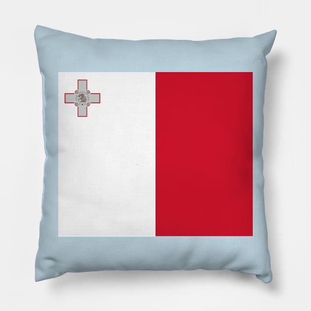 Malta flag Pillow by flag for all