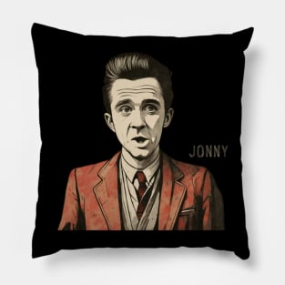 johnny cash funny illustration Pillow