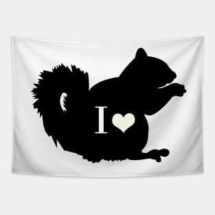 Squirrels Pattern in Brown Red Squirrels Black Squirrel Repeating Patterns Tapestry