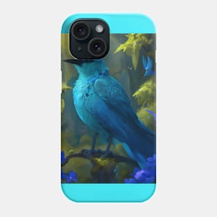 Blue Bird of paradise Phone Case