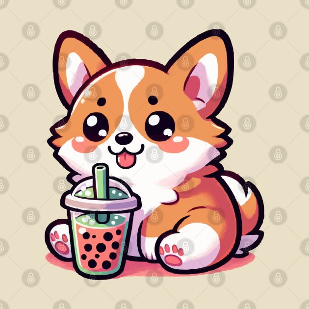 corgi boba holic by fikriamrullah