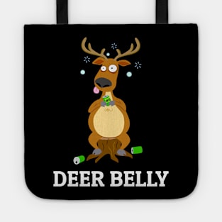 Funny Deer Belly, Beer Design Tote