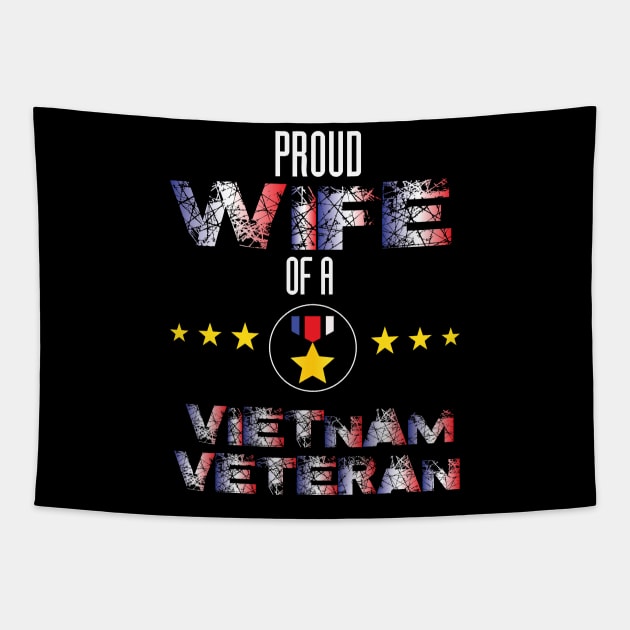 Proud wife of a vietnam veteran Tapestry by nordishland