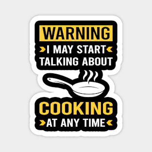 Warning Cooking Magnet