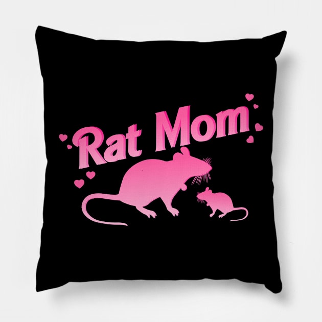 Rat Mom Pillow by biologistbabe