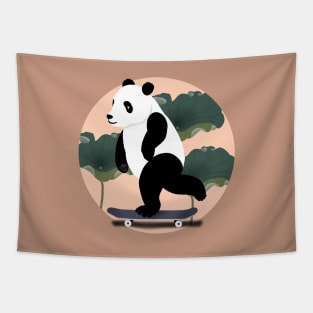 Easy ride with panda Tapestry