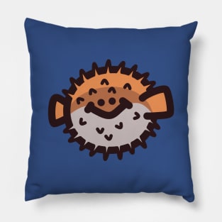 Smiling Pufferfish Pillow