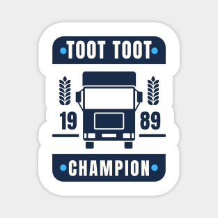 Toot Toot Champ 1989 Magnet