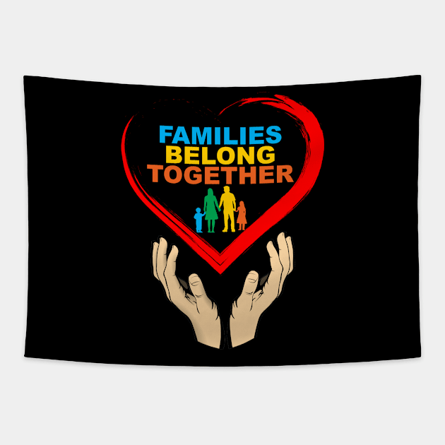 Families Belong Together Immigration March Tapestry by sarabuild