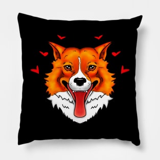 Corgi & Hearts Pillow