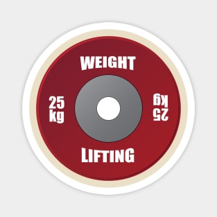 WEIGHTLIFTING Plate Magnet