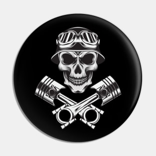 Skull Head Rider Pin