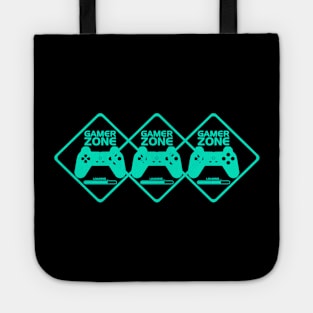 Gamer Light Blue Minimalist Aesthetic Design Tote