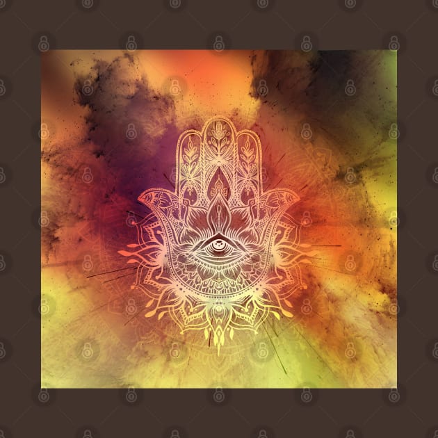 Hamsa dream mandala by MCAshe spiritual art 