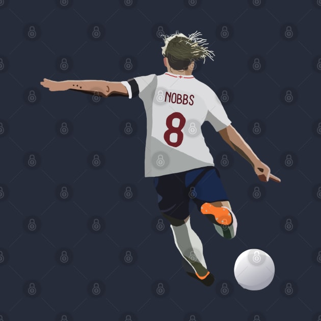 England's Jordan Nobbs by Webbed Toe Design's