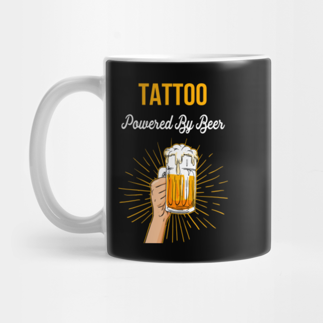 Beer Lover Tattoo Gift Powered By Beer - Tattoo - Mug | TeePublic Beer Lover Tattoo Gift Powered By Beer - Tattoo - Mug | TeePublic