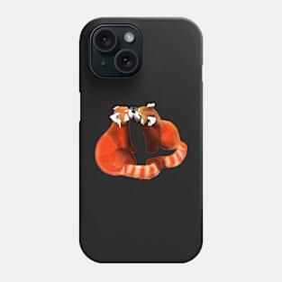 Red Panda Kiss Cute Couple Phone Case