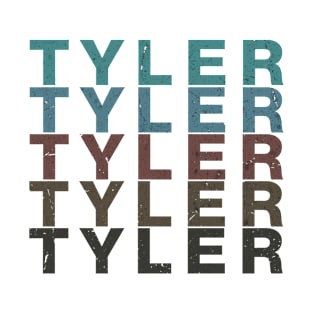 Graphic Tyler Proud Name Birthday 80s 90s Vintage Styles T-Shirt