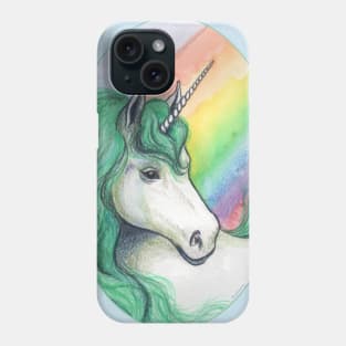 Rainbow unicorn Phone Case