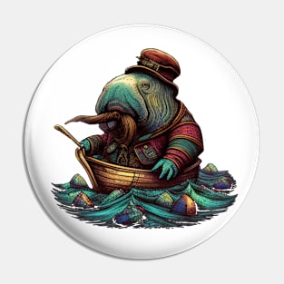 Animal Humor - Sailing Walrus Pin