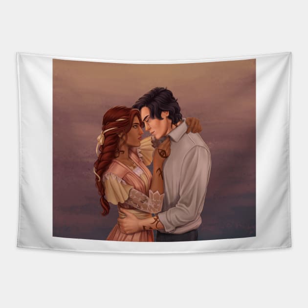 James & Cordelia Tapestry by Arts of Kae