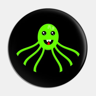 Octopus Funny Crazy Pin