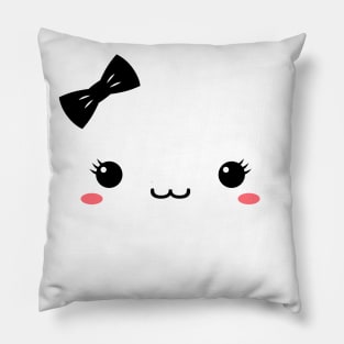 Cute Female Face Pillow