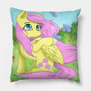 Fluttershy in Nature Pillow