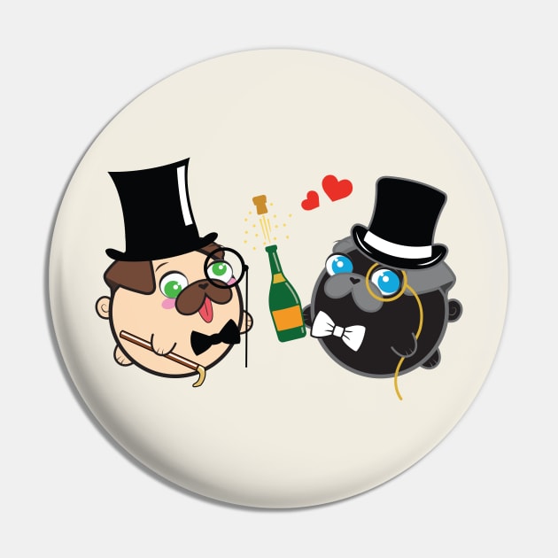 Poopy & Doopy - Puttin' On The Ritz Pin by Poopy_And_Doopy