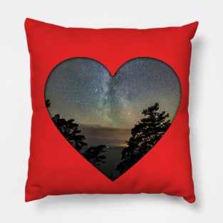 heart space valentines day gift t-shirt Pillow