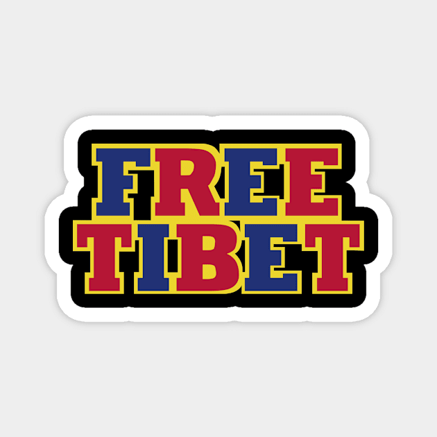 Free Tibet Magnet by Designzz